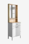 Hanah Home - Hall Stand Ruby Mirror - Hvid - Entrémøbler - - Homeroom