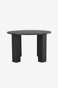 Venture Home - Juno rundt spisebord - Sort - Spiseborde - - Homeroom