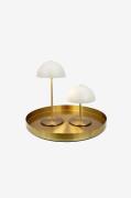 Dyberg Larsen - Bordlampe Along Mini 2 stk. og bakke - Beige - Bordlam...