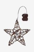 Star Trading - Outdoordecoration Vicke Star 30 cm - Brun - Julepynt - ...
