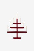 Konstsmide - Lysestage 7 pærer - Rød - Adventslysestager - - Homeroom