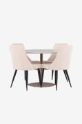 Venture Home - Lycke spisebord med Leone spisebordsstol - Beige - Spis...