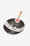 Dexam - Wok Wok Star Pre-Seasoned 30 cm med bambushåndtag - Sort - Ste...