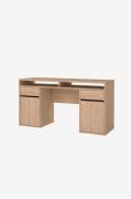Tvilum - Function Plus Desk 2 døre + 2 skuffer - Brun - Skriveborde - ...