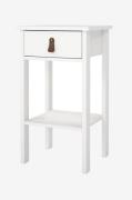 Tvilum - Madrid Natbord 1 skuffe - Hvid - Sengeborde - - Homeroom