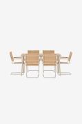 Venture Home - Holmsund spisebordssæt - Beige - Spisegrupper - - Homer...