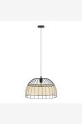 EGLO - Pendellampe Anwick Black /Rattan 500 mm - Sort - Loftpendler - ...