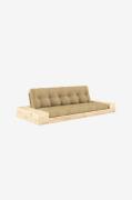 Karup - Base Sovesofa m. 2 sidebokse Tre-personers - Beige - Sovesofae...