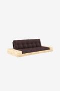 Karup - Base Sovesofa m. 2 sidebokse Tre-personers - Brun - Sovesofaer...