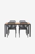 Venture Home - Spisegruppe Break med 4 stole Peking - Natur - Spisegru...