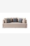 Hanah Home - Sovesofa med 3 sæder Letto - Beige - 3-pers. sofaer - - H...