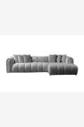 Hanah Home - Hjørnesofa N Line Right - Grå - Sofaer med chaiselong - -...