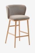 Kave Home - Barstol - ciselia 2-pak - Brun - Barstole & -taburetter - ...