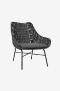 Kave Home - Udendørs lænestol - abeli - Sort - Havelænestole - - Homer...
