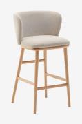 Kave Home - Barstol - ciselia 2-pak - Beige - Barstole & -taburetter -...