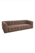 Venture Home - Malou 3-sæders sofa - Brun - 3-pers. sofaer - - Homeroo...