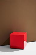 Pastill - Pop kube i farvet glas 35x35 cm - Rød - Småborde - - Homeroo...