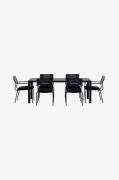 Venture Home - Break-spisebord med Nicke-stol - Sort - Spisegrupper - ...