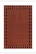 KM Home - Gummibelagt tæppe Brick - Orange - Fladvævede tæpper - - Hom...