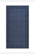 KM Home - Gummibelagt tæppe Brick - Blå - Fladvævede tæpper - - Homero...