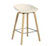 HAY About a Stool (AAS 32) - Eg - Melange Cream - Eg Sortbejdset / 64c...