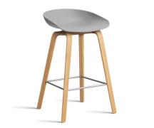 HAY About a Stool (AAS 32) - Eg - Concrete Grey - Eg Mat Lak / 64cm / ...