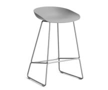 HAY About a Stool (AAS 38) - Concrete Grey - Rustfri Stål - 65cm / Fil...