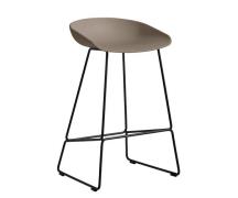 HAY About a Stool (AAS 38) - khaki - Sort Stål - 65cm