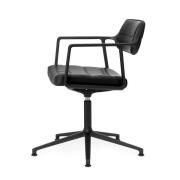 Vipp 453 Swivel+ Chair - Gliders - Læder - Black - Black