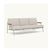 Muuto Settle Outdoor Sofa - 3 Pers. - Laze 1 - Grey Stel