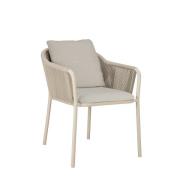 Capitan Outdoor Dining Chair - Sand - Oyster Cushion