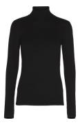 CRÉTON Linny rullekrave sweater (SORT, S)