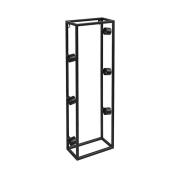 REIMS væghængt vinholder sort metal 25x12,5x69 (SORT, ONESIZE)