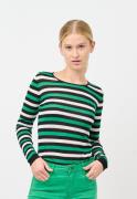 CRÉTON CRIndie Stripe merino bluse (SORT L)