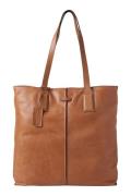 CRÉTON Tote skind taske (TAN, ONESIZE)