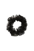 CRÉTON CRAScrunchie organza hårelastik (SORT ONESIZE)