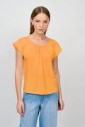 CRÉTON CRDrape bluse (ORANGE S)