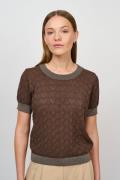 CRÉTON CRGilmore bluse  (DARK BROWN S)