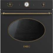 Smeg 60cm Colonial Multifunktionsovn m. Pyrolyse, Antracit