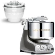 Ankarsrum AKM 6230 røremaskine med ismaskine, black chrome