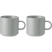 Stelton Krus, light grey, 0,2 liter, 2 stk.