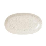 Broste Copenhagen Nordic Vanilla oval tallerken 30 x 17 cm