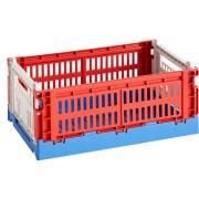 HAY Colour Crate Mix opbevaringskasse small, red