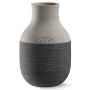 Kähler Omaggio Circulare vase 12,5 cm, antracitgrå