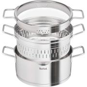 Tefal Nordica gryde med dampindsats 5,2 liter, rustfrit stål