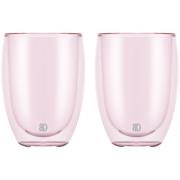 Bodum PAVINA dobbeltsidet glas 35 cl, rosa, 2 stk.