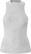 Selected Femme Slfanna Oneck Striped Tank TOP NOO Kvinde Grå Tanktoppe...