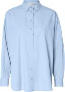 Selected Femme Slfdinasanni LS Shirt Noos Kvinde Cashmere Blue Langærm...