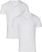 JBS JBS 2pack T-shirt V-neck Gots Mand Hvid Kortærmede T-shirts Str L ...