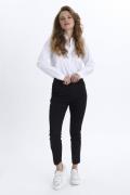 Kaffe Kalea Chino Pant Kvinde Black Deep Bukser Med Smalle Ben Str 40 ...